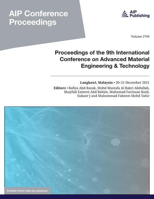 AIP Conference Proceedings Cover Image for Volume 2799, Issue 1
