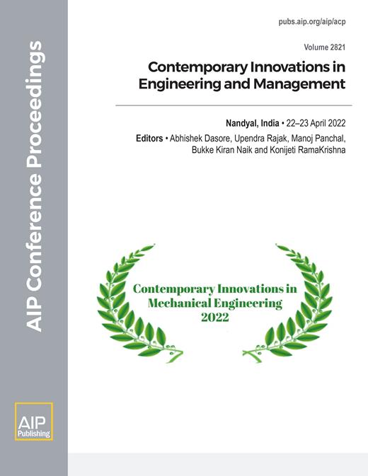 AIP Conference Proceedings Cover Image for Volume 2821, Issue 1