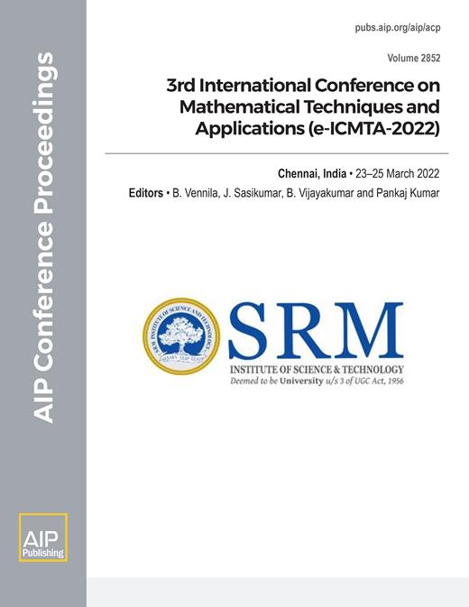 AIP Conference Proceedings Cover Image for Volume 2852, Issue 1