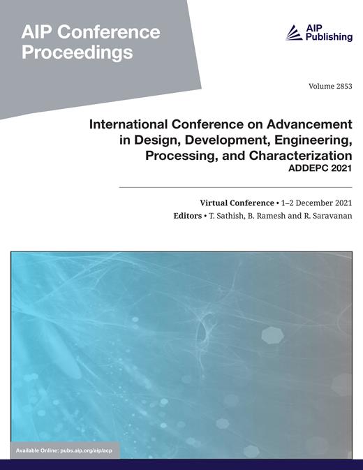 AIP Conference Proceedings Cover Image for Volume 2853, Issue 1