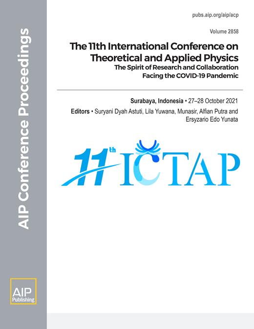 AIP Conference Proceedings Cover Image for Volume 2858, Issue 1