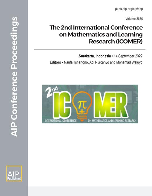 AIP Conference Proceedings Cover Image for Volume 2886, Issue 1