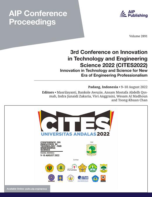 AIP Conference Proceedings Cover Image for Volume 2891, Issue 1