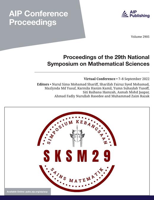 AIP Conference Proceedings Cover Image for Volume 2905, Issue 1