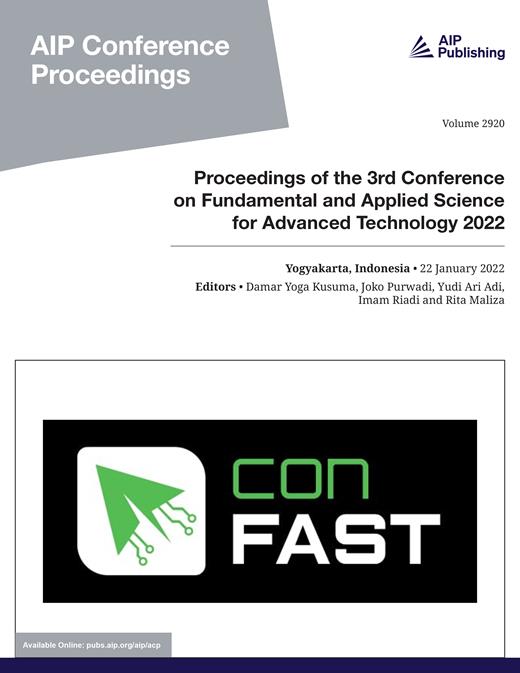 AIP Conference Proceedings Cover Image for Volume 2920, Issue 1