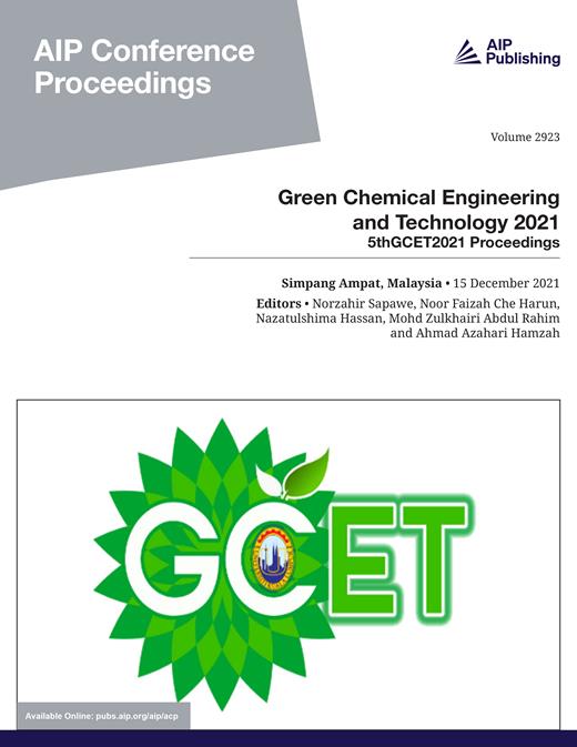AIP Conference Proceedings Cover Image for Volume 2923, Issue 1