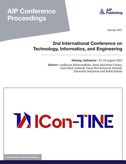 AIP Conference Proceedings Cover Image for Volume 2927, Issue 1