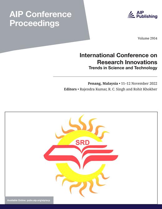 AIP Conference Proceedings Cover Image for Volume 2954, Issue 1