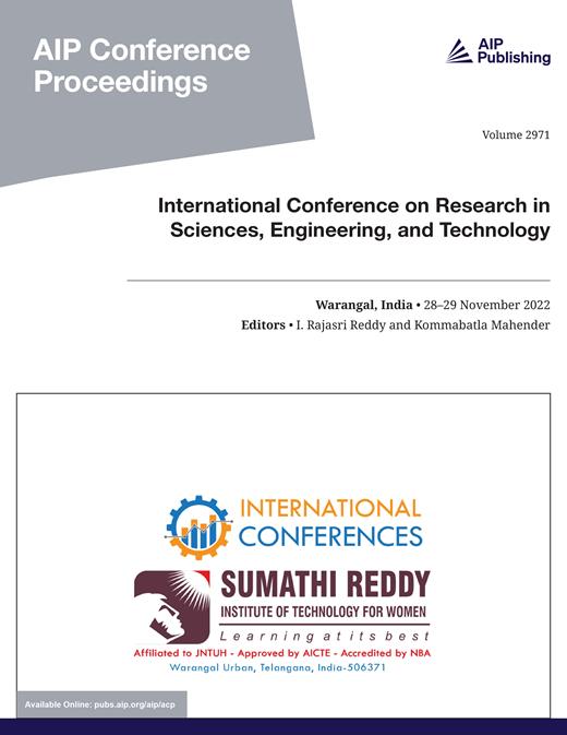 AIP Conference Proceedings Cover Image for Volume 2971, Issue 1