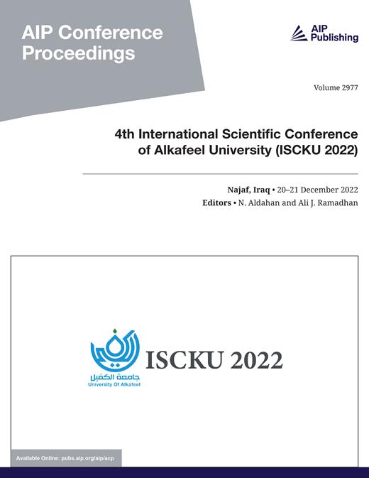AIP Conference Proceedings Cover Image for Volume 2977, Issue 1
