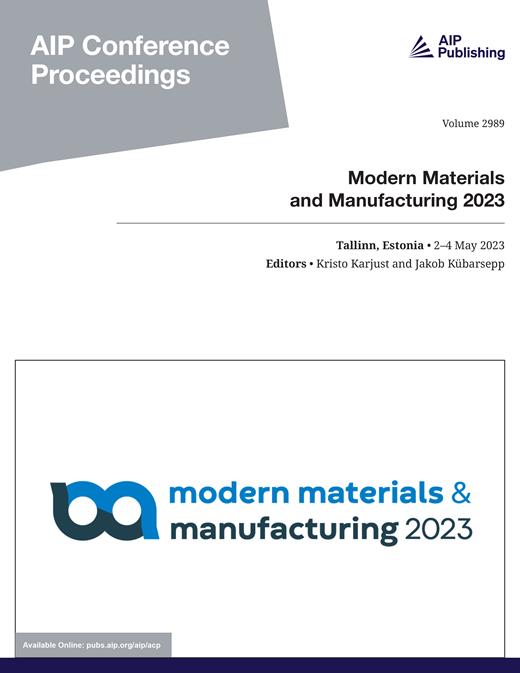 AIP Conference Proceedings Cover Image for Volume 2989, Issue 1