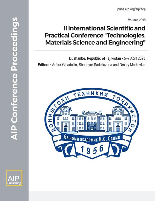AIP Conference Proceedings Cover Image for Volume 2999, Issue 1
