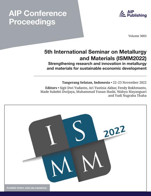 AIP Conference Proceedings Cover Image for Volume 3003, Issue 1