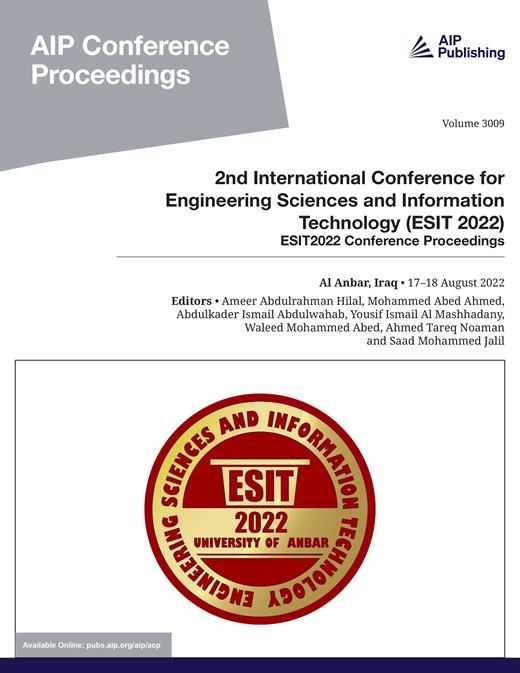 AIP Conference Proceedings Cover Image for Volume 3009, Issue 1