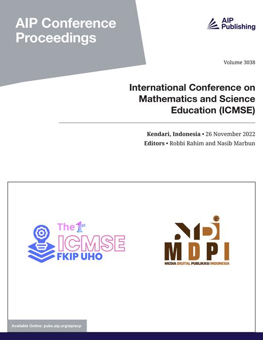 AIP Conference Proceedings Cover Image for Volume 3038, Issue 1