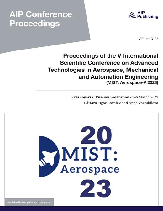 AIP Conference Proceedings Cover Image for Volume 3102, Issue 1