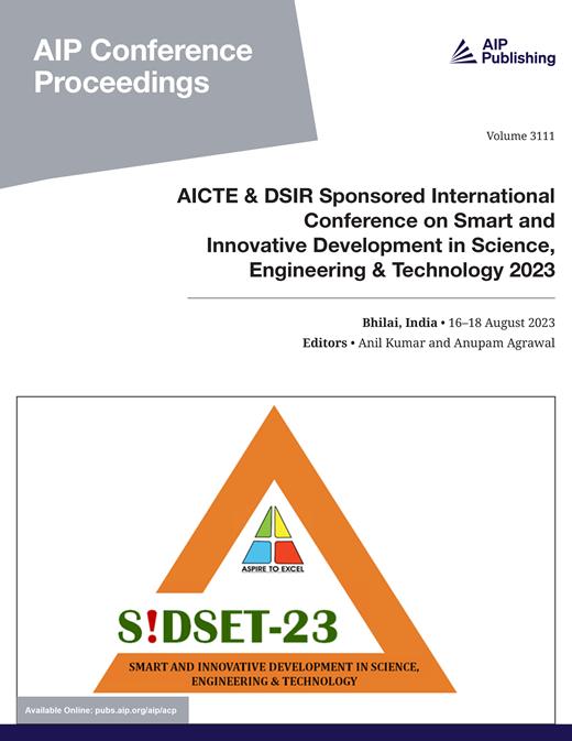AIP Conference Proceedings Cover Image for Volume 3111, Issue 1