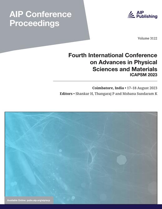 AIP Conference Proceedings Cover Image for Volume 3122, Issue 1