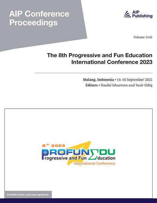 AIP Conference Proceedings Cover Image for Volume 3142, Issue 1
