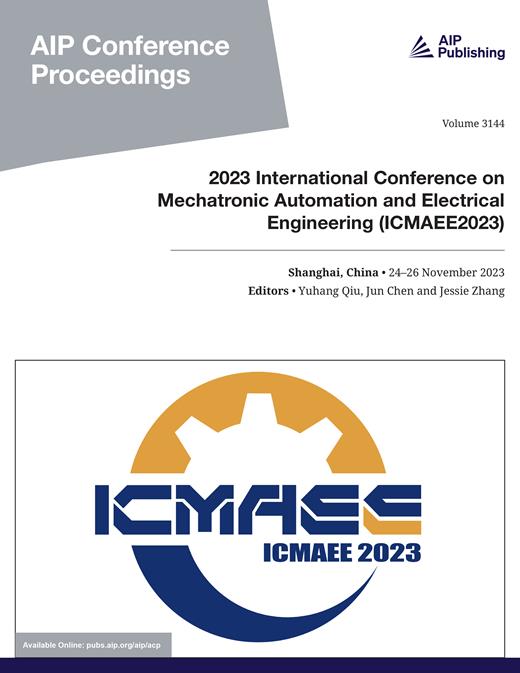 AIP Conference Proceedings Cover Image for Volume 3144, Issue 1