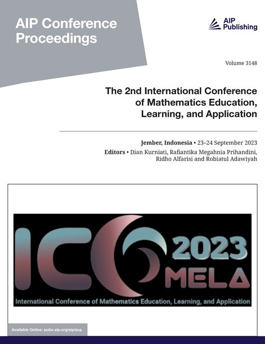 AIP Conference Proceedings Cover Image for Volume 3148, Issue 1
