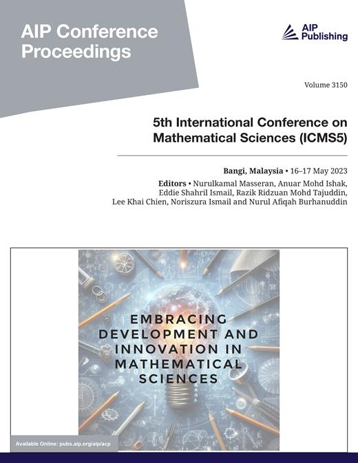 AIP Conference Proceedings Cover Image for Volume 3150, Issue 1