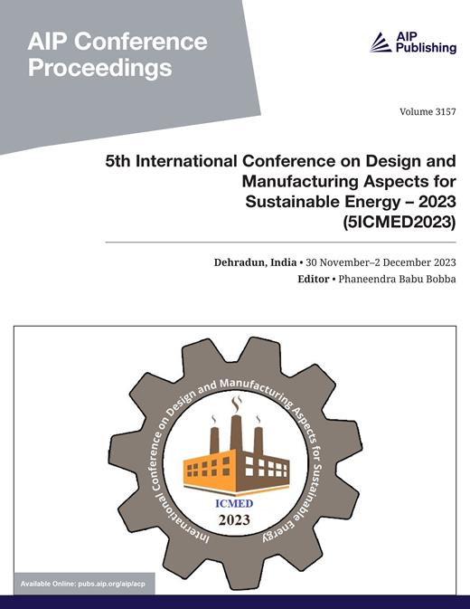 AIP Conference Proceedings Cover Image for Volume 3157, Issue 1
