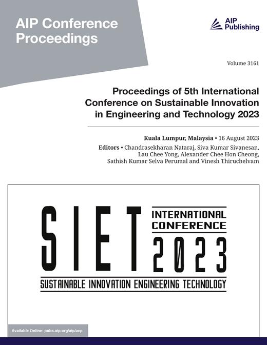 AIP Conference Proceedings Cover Image for Volume 3161, Issue 1