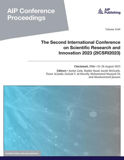 AIP Conference Proceedings Cover Image for Volume 3169, Issue 1