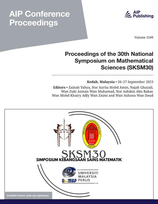 AIP Conference Proceedings Cover Image for Volume 3189, Issue 1