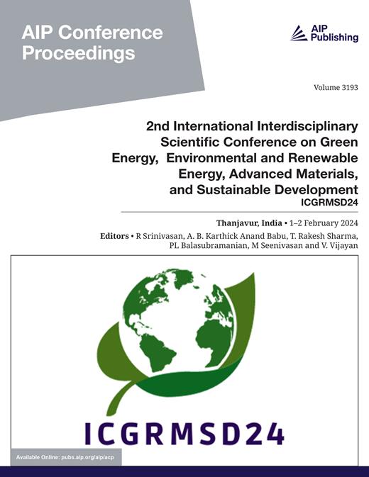 AIP Conference Proceedings Cover Image for Volume 3193, Issue 1