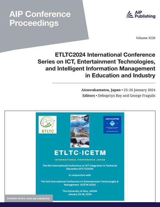 AIP Conference Proceedings Cover Image for Volume 3220, Issue 1