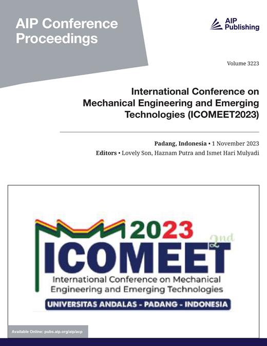 AIP Conference Proceedings Cover Image for Volume 3223, Issue 1