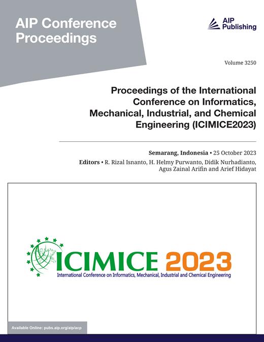AIP Conference Proceedings Cover Image for Volume 3250, Issue 1