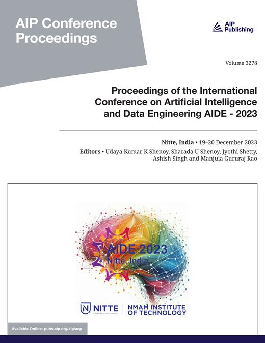 AIP Conference Proceedings Cover Image for Volume 3278, Issue 1