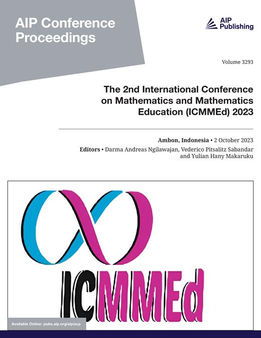 AIP Conference Proceedings Cover Image for Volume 3293, Issue 1