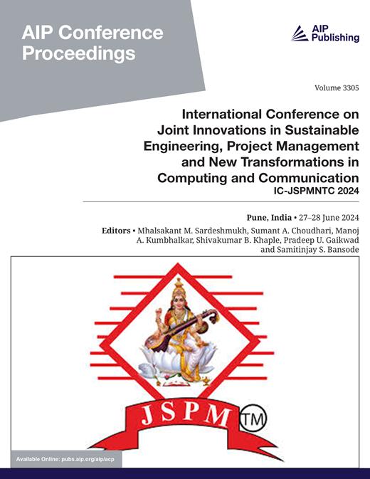 AIP Conference Proceedings Cover Image for Volume 3305, Issue 1