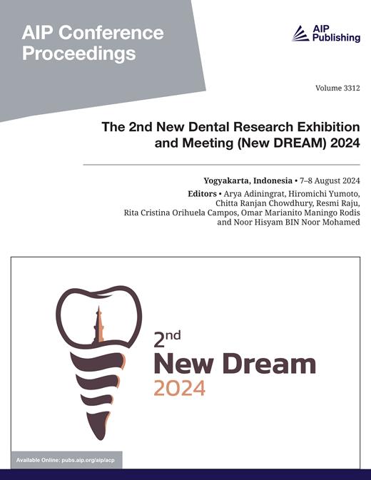 AIP Conference Proceedings Cover Image for Volume 3312, Issue 1