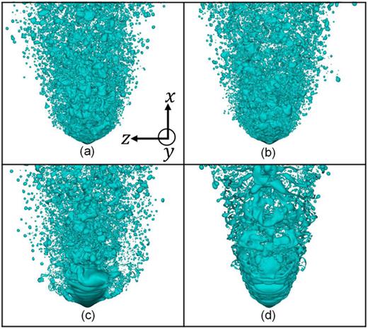Effects of gas viscosity and liquid-to-gas density ratio on liquid jet ...