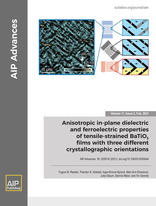 AIP Advances Cover Image for Volume 11, Issue 2