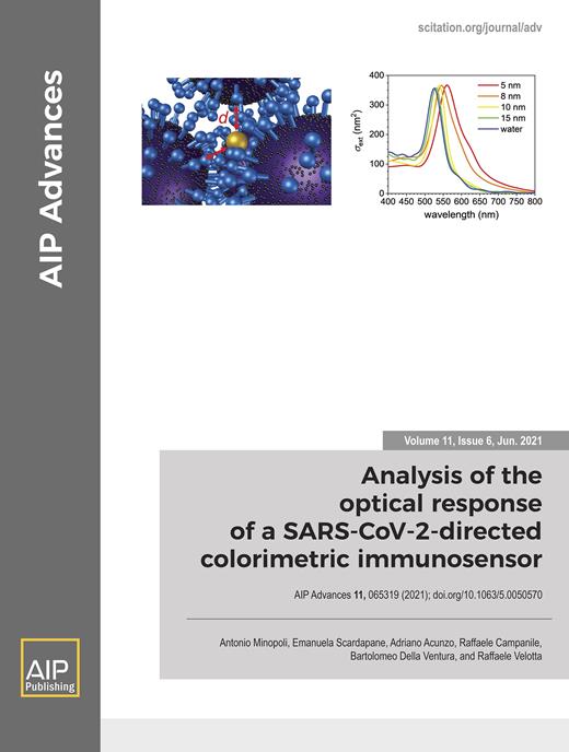 AIP Advances Cover Image for Volume 11, Issue 6