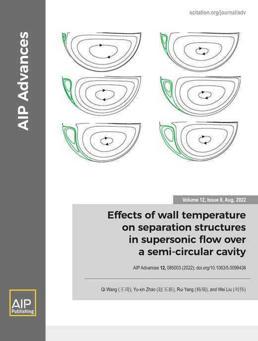 AIP Advances Cover Image for Volume 12, Issue 8