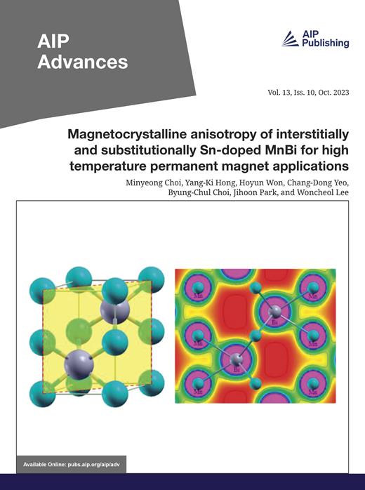 AIP Advances Cover Image for Volume 13, Issue 10
