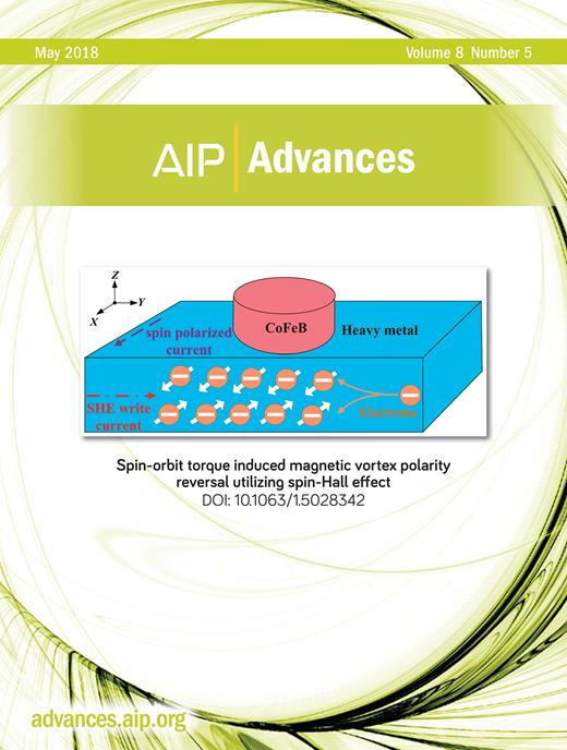 AIP Advances Cover Image for Volume 8, Issue 5