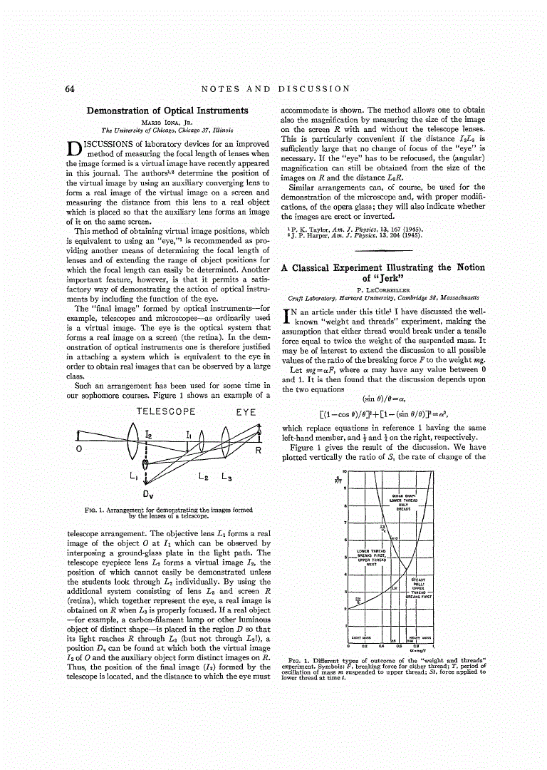 First page of Demonstration of Optical Instruments