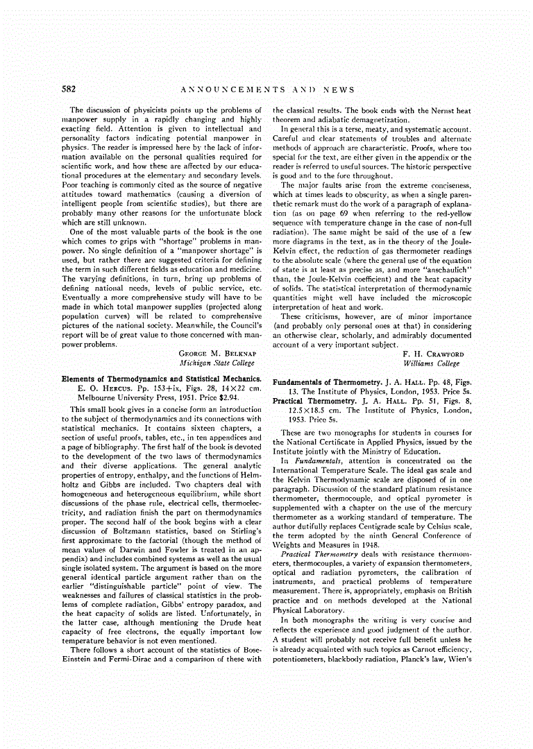First page of Elements of Thermodynamics and Statistical Mechanics