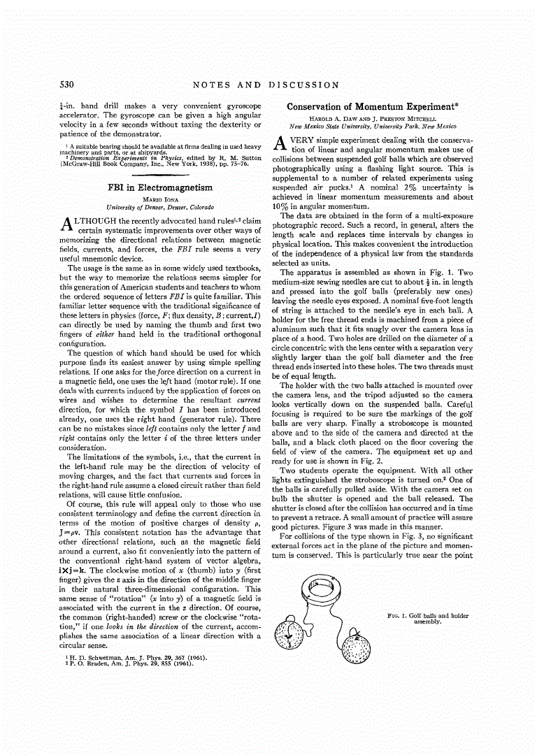 First page of FBI in Electromagnetism