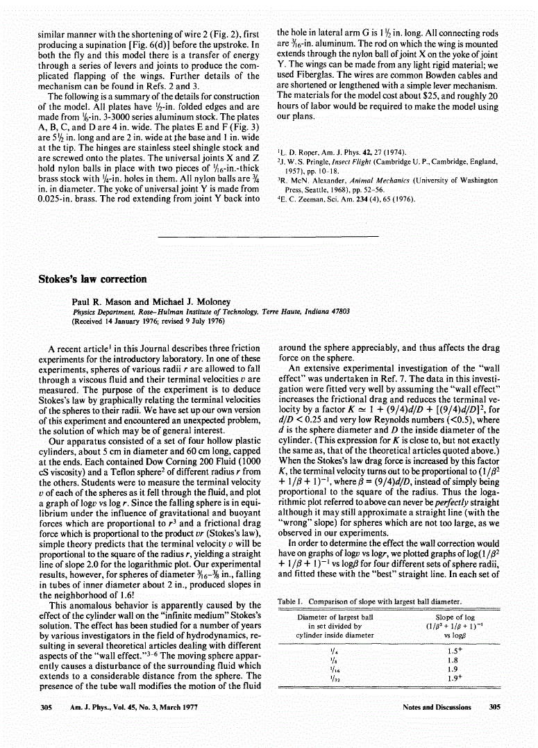 First page of Stokes’s law correction