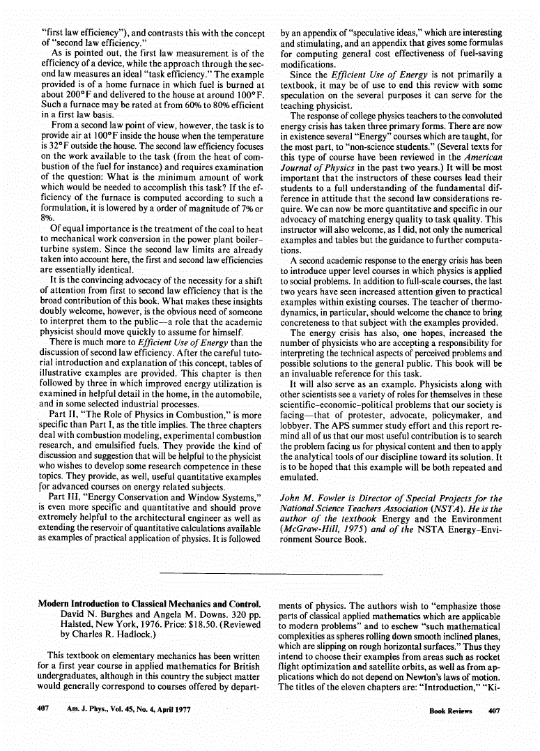 First page of <italic>Modern</italic> <italic>Introduction</italic> <italic>to</italic> <italic>Classical</italic> <italic>Mechanics</italic> <italic>and</italic> <italic>Control</italic>