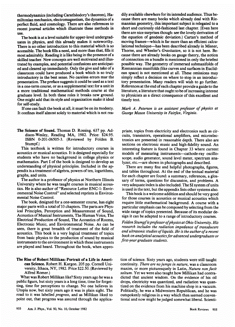 First page of <italic>The</italic> <italic>Rise</italic> <italic>of</italic> <italic>Robert</italic> <italic>Millikan</italic>; <italic>Portrait</italic> <italic>of</italic> <italic>a</italic> <italic>Life</italic> <italic>in</italic> <italic>American</italic> <italic>Science</italic>